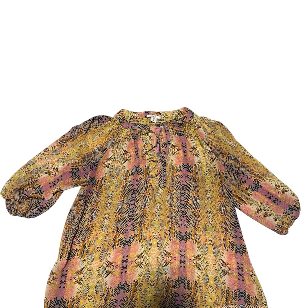 Bar III Multicolor Patterned Top